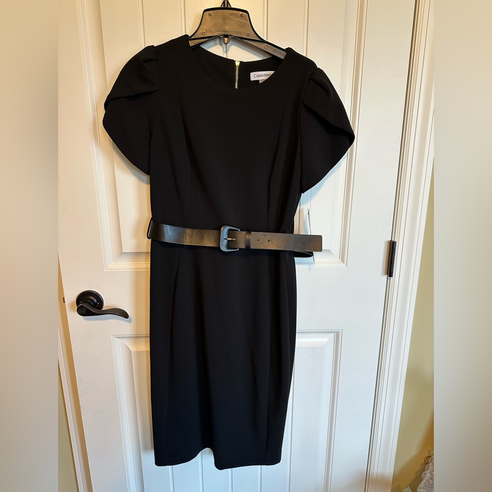 🆕 Calvin Klein Black Belted Dress